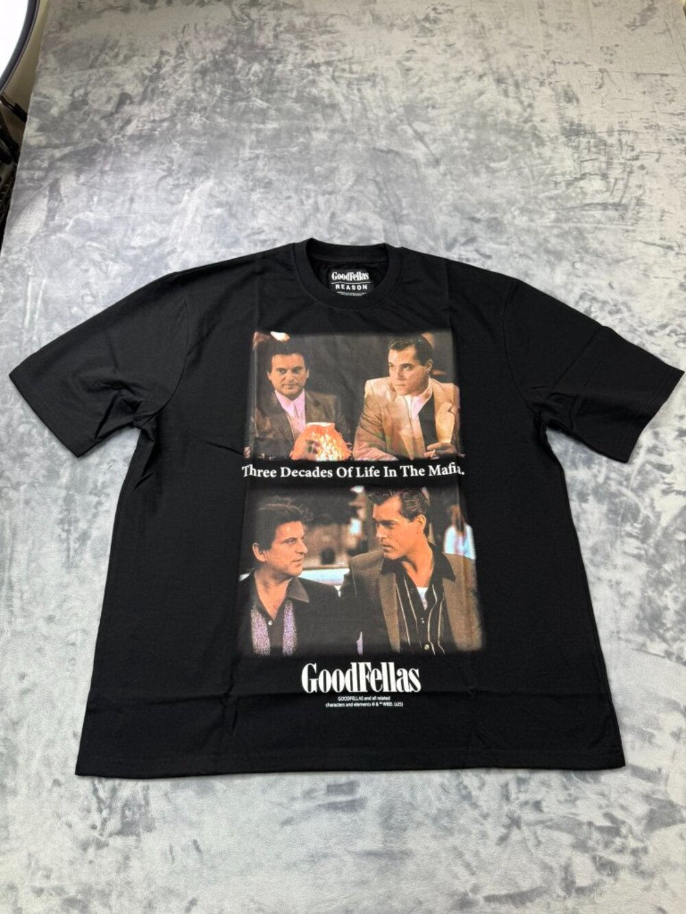 Reason Brand GoodFellas Black T-Shirt GFS6TM-303 New in Bag SZ Large $39 SRP NWT